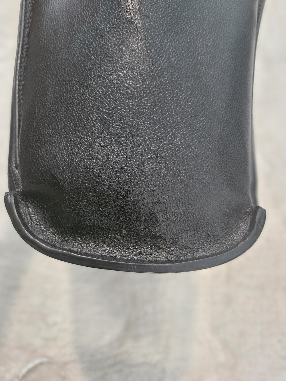 Kazar Black Genuine Leather Tote with White Logo Contemporary Business Casual - Picture 7 of 8